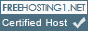 This host is certified by the free web hosting directory - Freehosting1.net