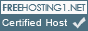 This host is certified by the free web hosting directory -
Freehosting1.net